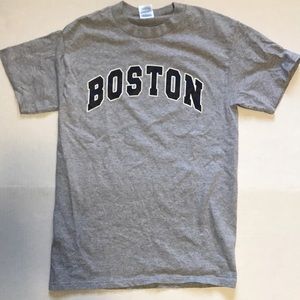 Boston tshirt gray navy never worn